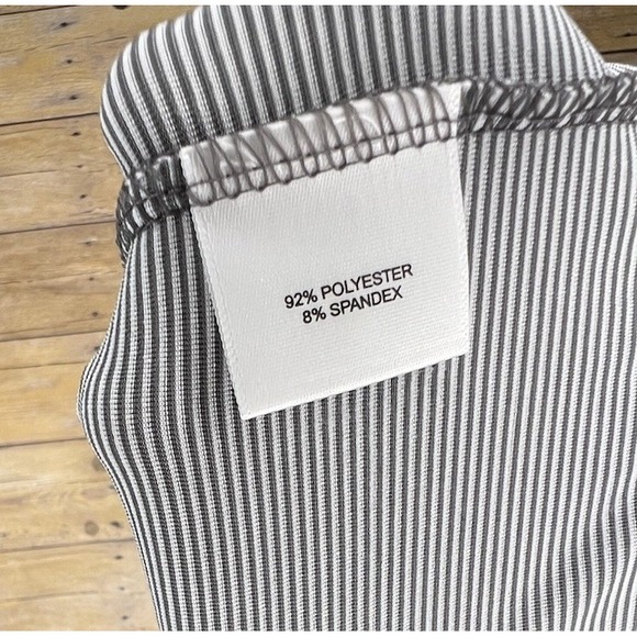 Peter Millar Summer Comfort Polo Shirt Mens L Gray Striped Golf Performance - Picture 6 of 6